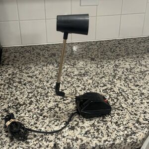Vintage Adjust-O-Matic Black Bakelite Desk Lamp Fedtro Powerhouse Hong Kong‎